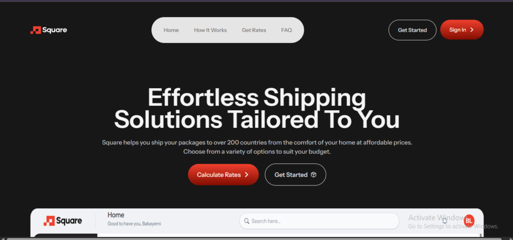 Square helps you ship your packages to over 200 countries, this is for vendors looking to ship internationally from Lagos at affordable prices.
